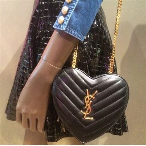 ysl love heart chain bag|Yves Saint Laurent .